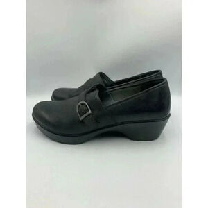 Dansko Women's Jane Clog Black Leather Nappa 40-‎ 9.5/ 10